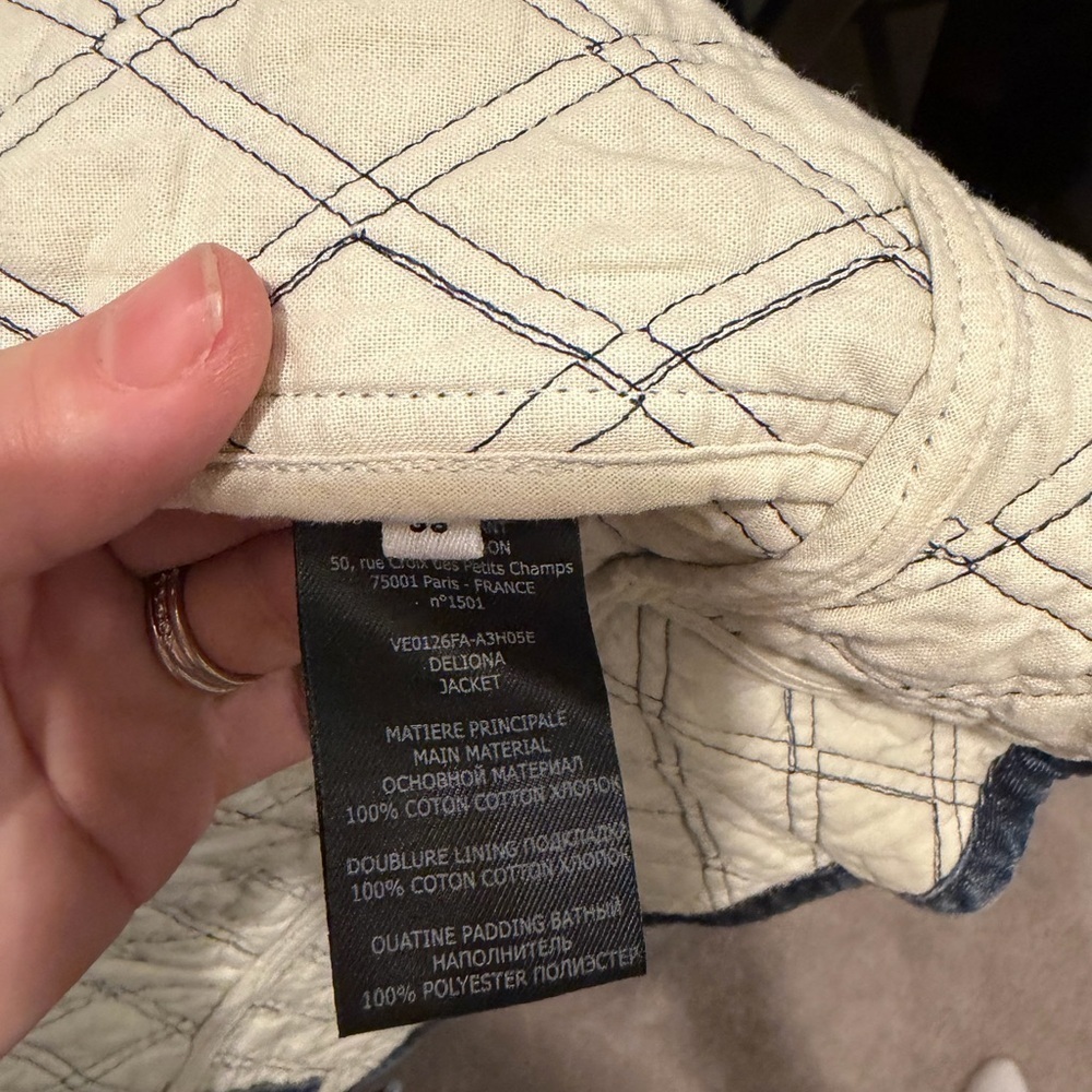 Isabel Marant Denim Quilted Jean Jacket - Picture 4 of 10